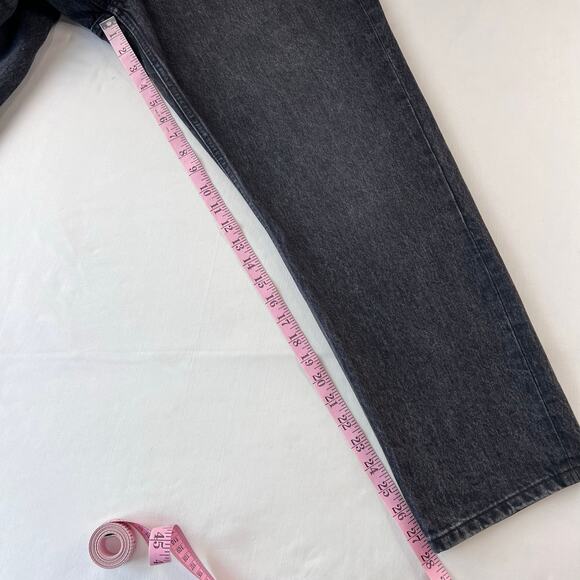 Everlane The Cheeky Jeans Women's Size 33 Black High Rise Button Fly - Picture 7 of 10